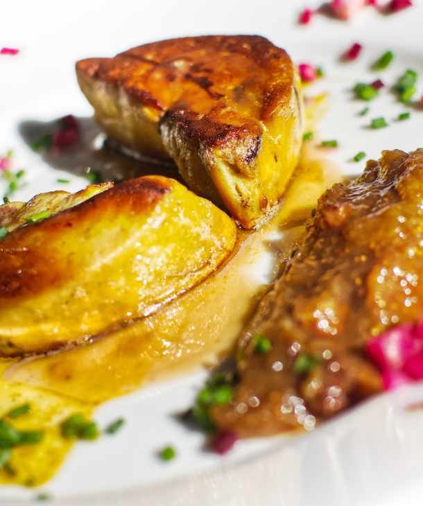 restaurant dole - La petite venise - foie gras poelé 
